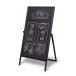 Chevalet Flip en Bois 68 x 140 cm Noir