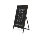 Wooden A-Board Flip 68x140 cm Black