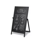 Wooden A-Board Flip 55x105 cm Black