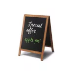 Natura Chalk A-Board Light Brown 55 x 85 cm