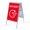A-Board 32 mm M. C. Set A1 Open 24/7 Red FR I536