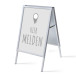 A-Board A1 Complete Set Sign In Here Grey Dutch