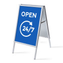 A-bord A1 Complete Set Open 24/7 Blauw Engels