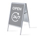 A-bord A1 Complete Set Open 24/7 Grijs Engels