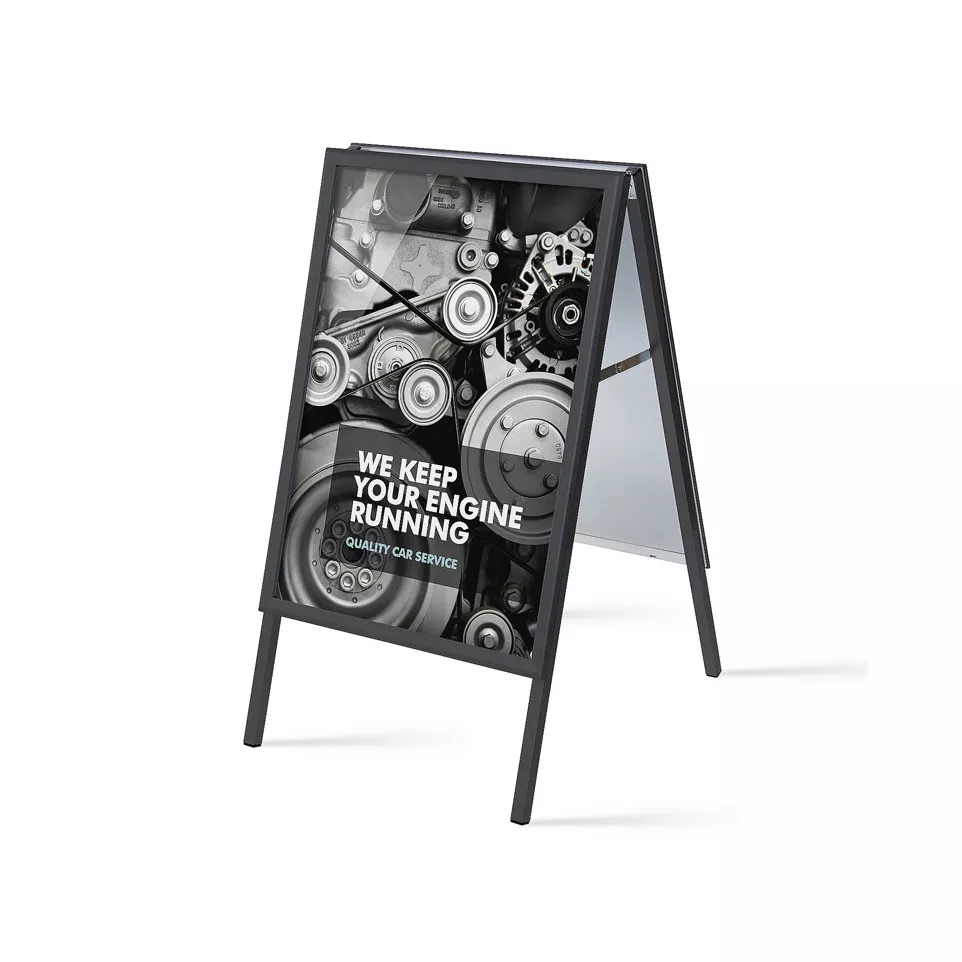 A-Board 32 mm Mitred Corners Black A1