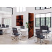 Textile Room Divider Deco 100-200 Double Botanical Red/Rust Leaves
