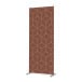 Textile Room Divider Deco 100-200 Double Hexagon Rust
