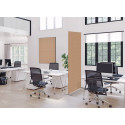 Textile Room Divider Deco 100-200 Double Hexagon Beige