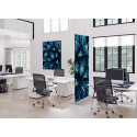 Cloison Déco En Tissu 85-200 Cactus Bleu