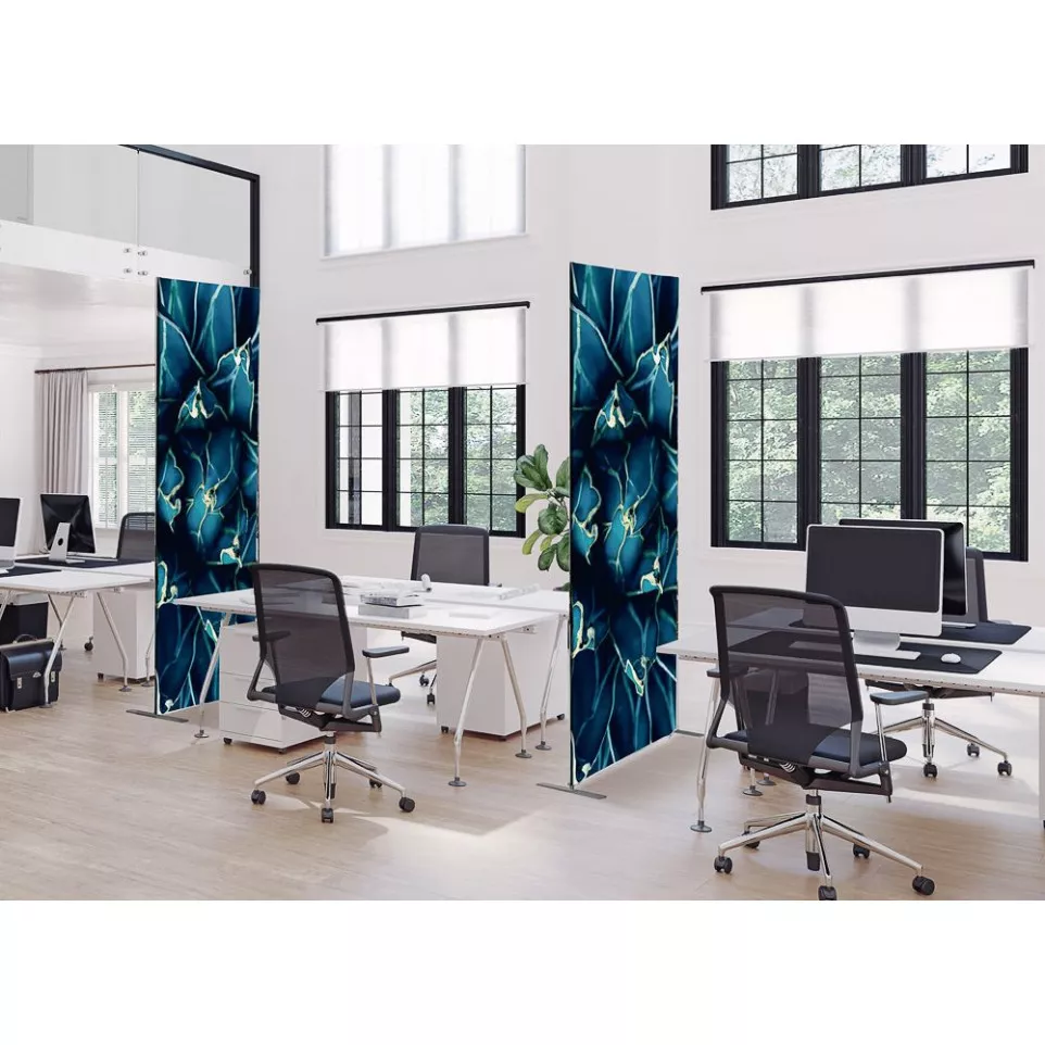 Cloison Déco En Tissu 85-200 Cactus Bleu