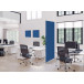 Textile Room Divider Deco 85-200 Double Hexagon Blue-Brown
