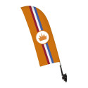 Window Flag Set Single-Sided Oranje Kroon