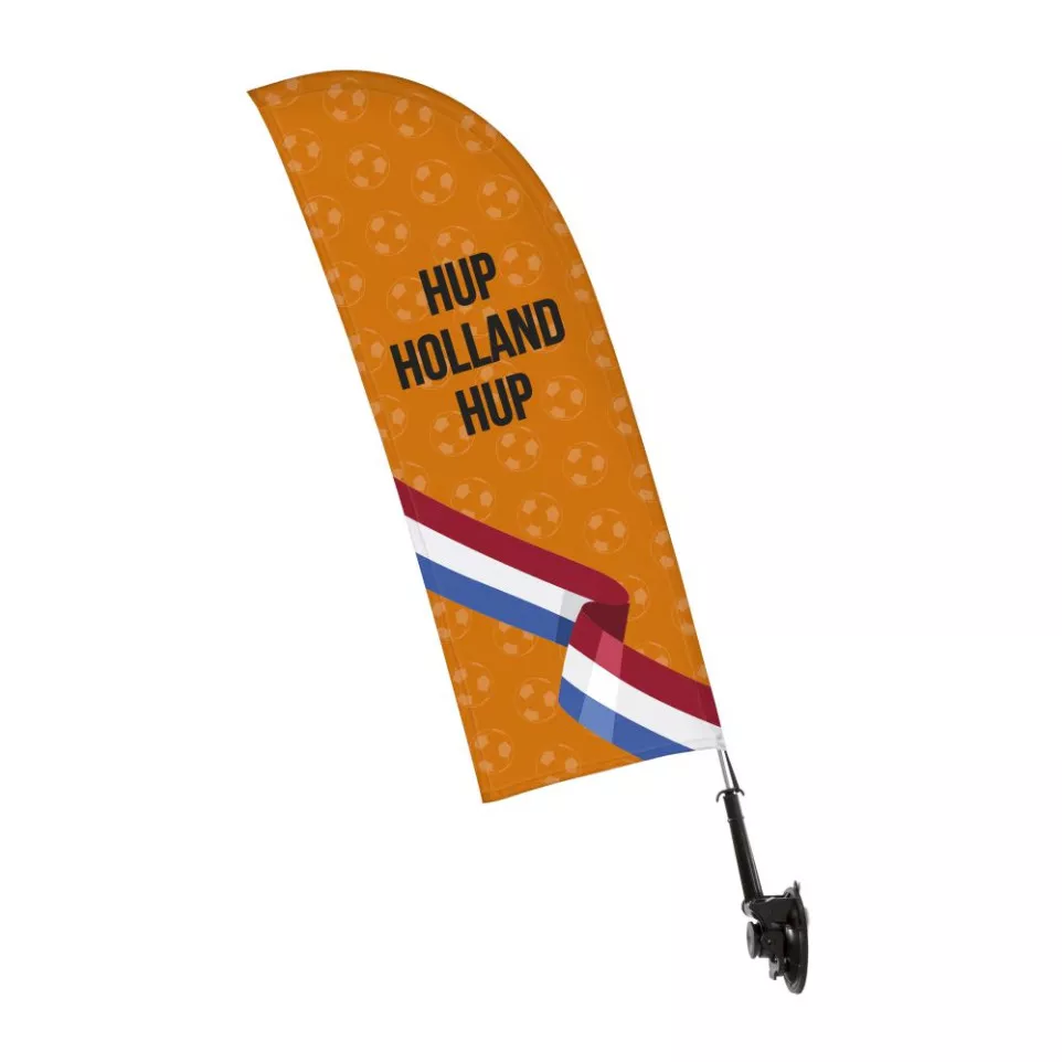 Window Flag Set Single-Sided Oranje...