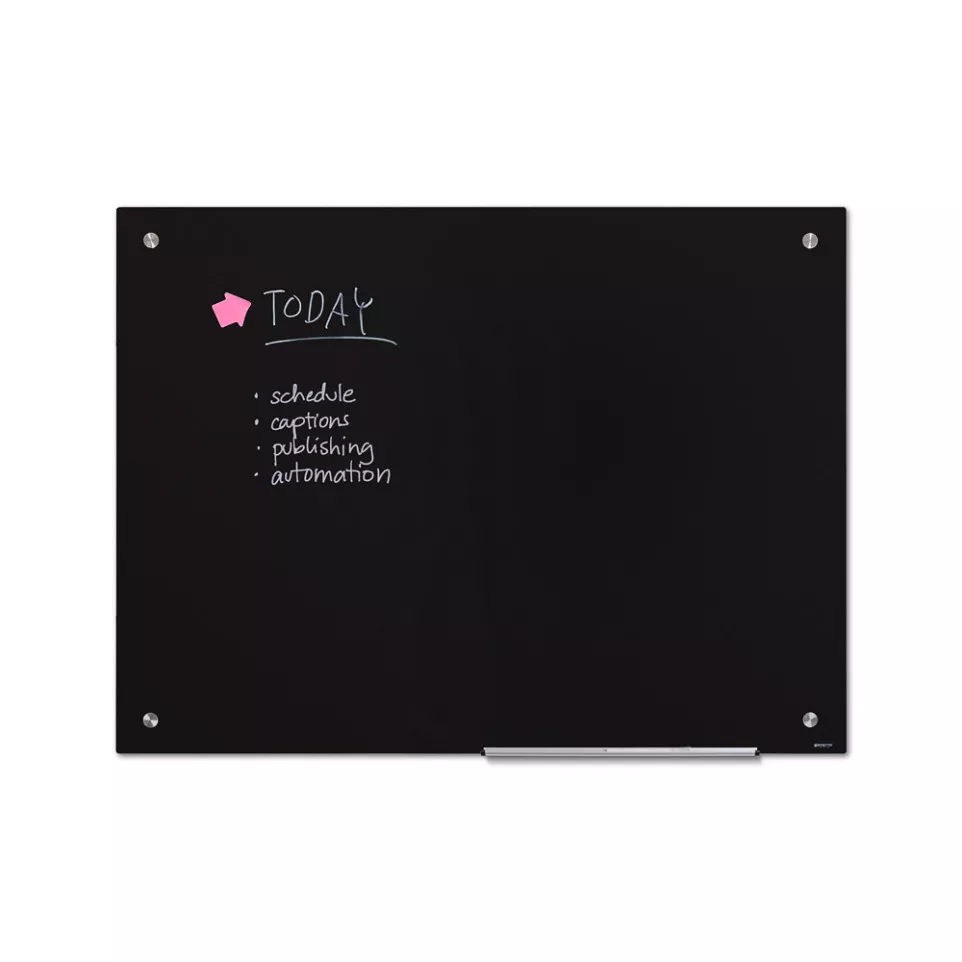 Scritto® Glasbord Zwart 90 x 120 cm