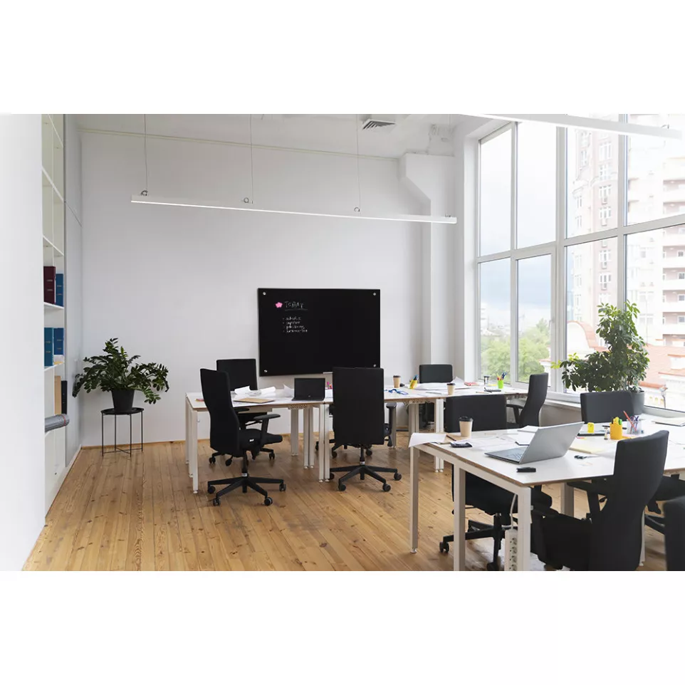 Scritto® Glasbord Zwart 90 x 120 cm