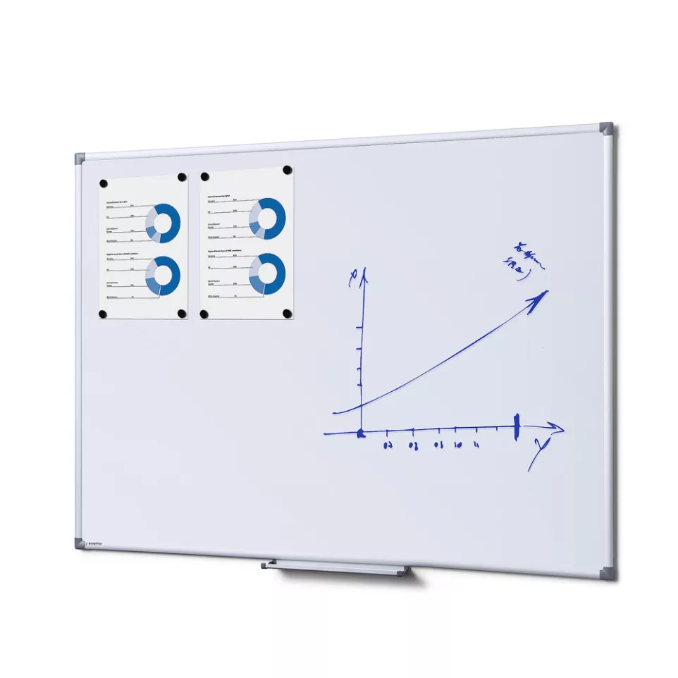 Scritto® Economy Whiteboard 90 x 120 cm