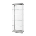 Glazen Vitrinekast Dubbele Deur 80 x 40 x 200 cm