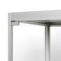 Glass Showcase Double Door 80 x 40 x 200 cm