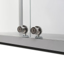 Glass Showcase Double Door 80 x 40 x 200 cm