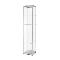 Glazen Vitrinekast LED Verlicht 40 x 40 x 200 cm