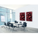 Textile Wall Decoration SET A2 Cactus Red I821