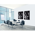Textile Wall Decoration SET A2 Japanese Blossom Black I7