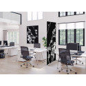 Textile Wall Decoration SET A2 Japanese Blossom Black I7