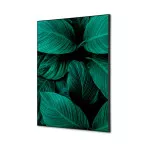 Textile Wall Decoration SET A2 Botanical Leaves Green I4