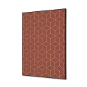 Wanddecoratie Textiel SET A2 Hexagon Donkerbruin