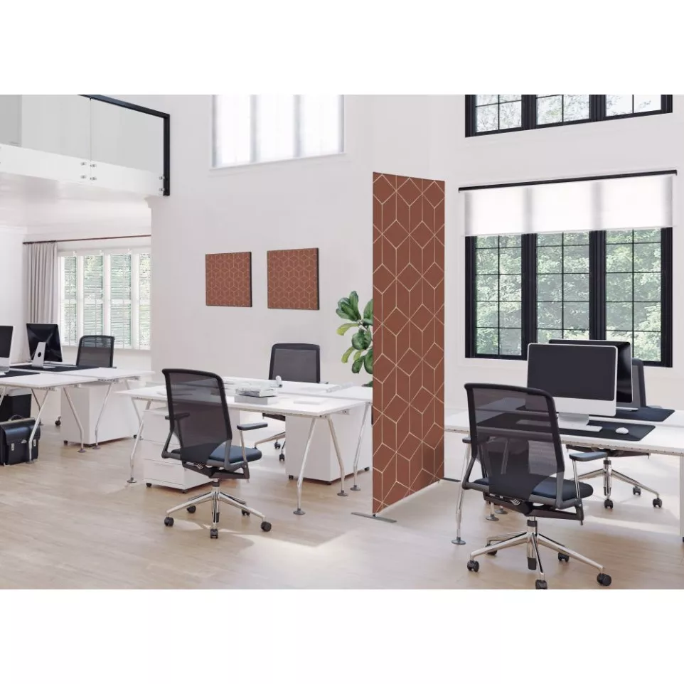 Wanddecoratie Textiel SET A2 Hexagon...