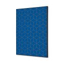 Décoration Murale en Tissu SET A2 Hexagon Bleu-Brun