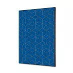 Wanddecoratie Textiel SET A2 Hexagon Blauw-Bruin