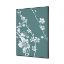 Wanddecoratie Textiel SET A2 Japanse Bloesem Groen