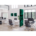 Textile Wall Decoration SET A1 Botanical Leaves Green I4