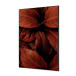 Textile Wall Decoration SET A1 Botanical Leaves Red I19
