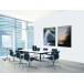 Wanddecoratie Textiel SET 40 x 40 Zonsopgang Bos