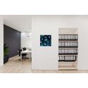 Décoration Murale en Tissu SET 40 x 40 Cactus Bleu