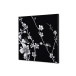 Décoration Murale en Tissu SET 40 x 40 Fleurs De Cerisier Japonais Noir