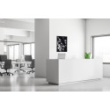 Décoration Murale en Tissu SET 40 x 40 Fleurs De Cerisier Japonais Noir