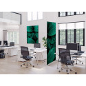 Wanddecoratie Textiel SET 40 x 40 Botanische Bladeren Groen
