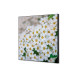 Textile Wall Decoration SET 40 x 40 White Flower Spirea I3
