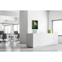 Décoration Murale en Tissu SET 40 x 40 Fleur Blanche Spirée