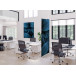 Décoration Murale en Tissu SET 40 x 40 Feuillage Bleu