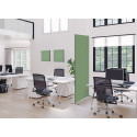 Wanddecoratie Textiel SET 40 x 40 Hexagon Groen