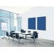 Textile Wall Decoration SET 40 x 40 Hexagon Blue-Brown I14
