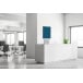 Wanddecoratie Textiel SET 40 x 40 Hexagon Blauw