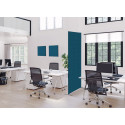 Décoration Murale en Tissu SET 40 x 40 Hexagon Bleu