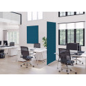 Wanddecoratie Textiel SET 40 x 40 Hexagon Blauw