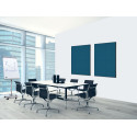 Décoration Murale en Tissu SET 40 x 40 Hexagon Bleu