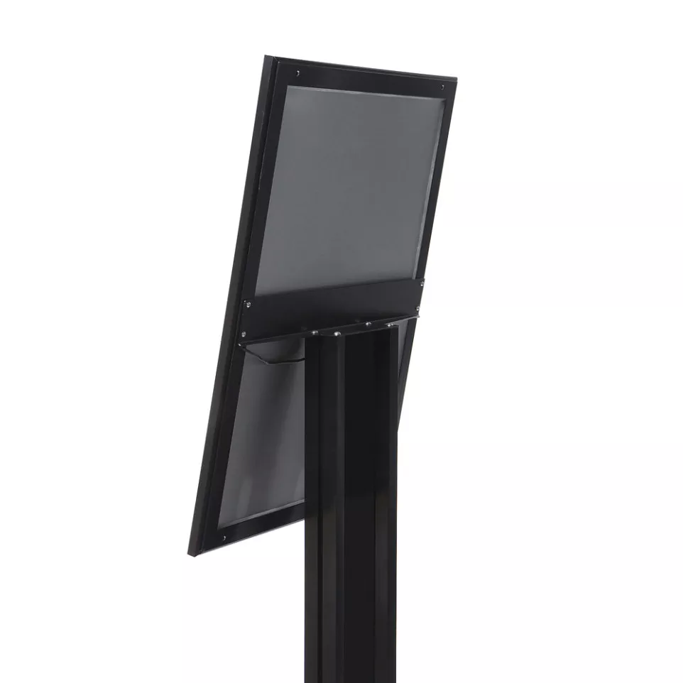 Black Freestanding Menu Pole LED...